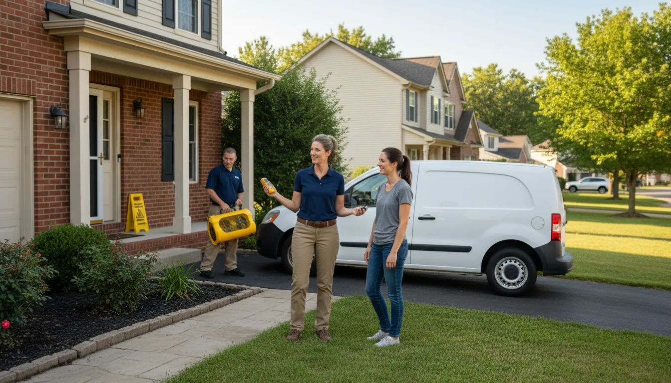 Water restoration image for Home Water Damage Repair in Twelve Mile, IN